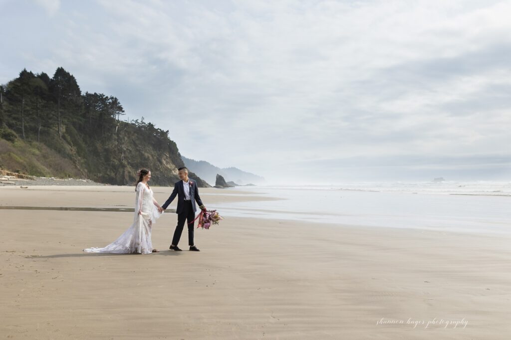 LGBTQ anniversary photos in cannon beach