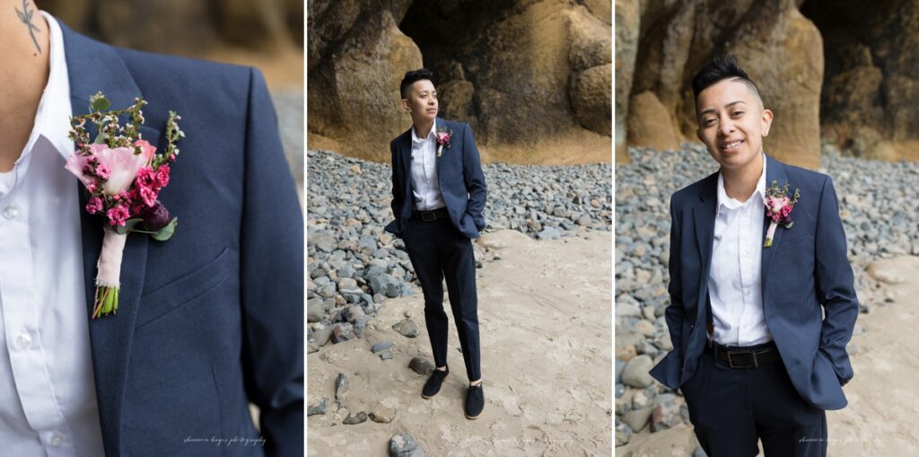 LGBTQ anniversary photos in cannon beach
