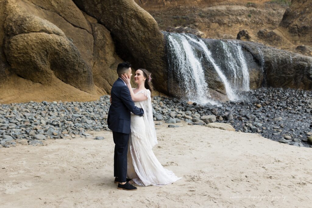 LGBTQ anniversary photos in cannon beach