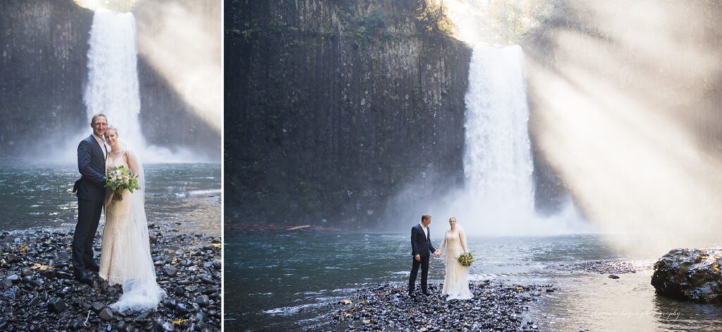 abiqua falls oregon elopement