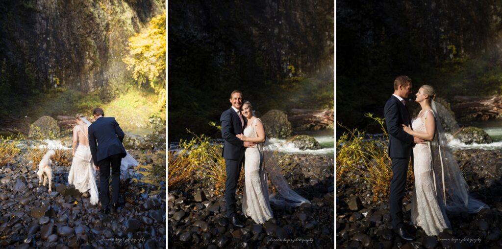 oregon waterfall elopement at abiqua falls