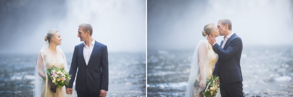 oregon waterfall elopement at abiqua falls
