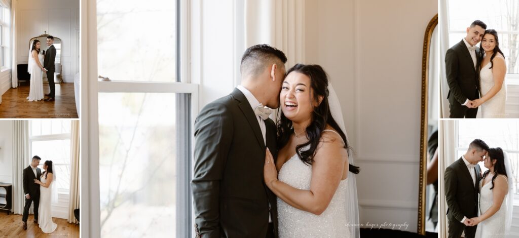 first look at the Arc Light wedding venue bridal suite