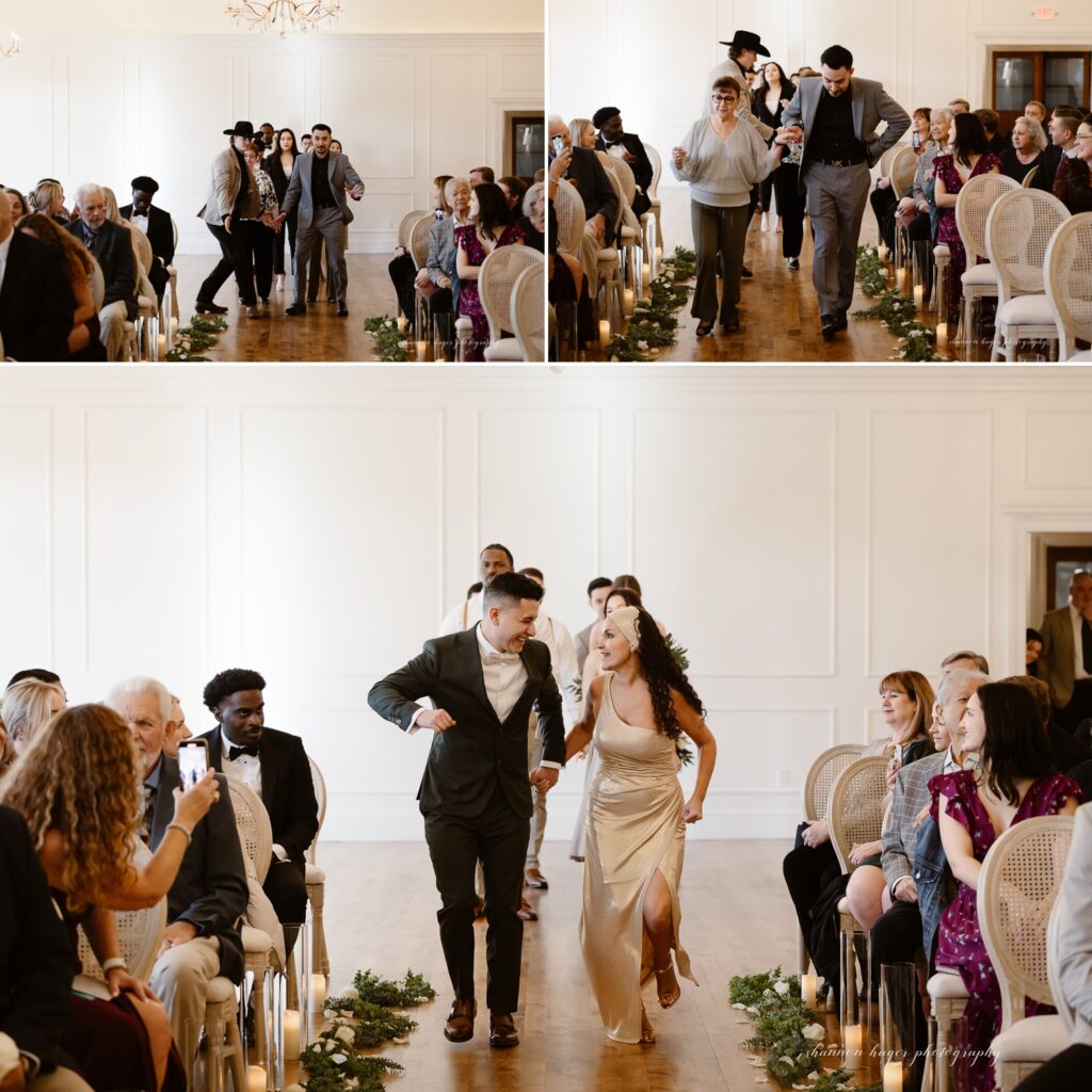 Wedding ceremony at the Oregon Arc Light venue