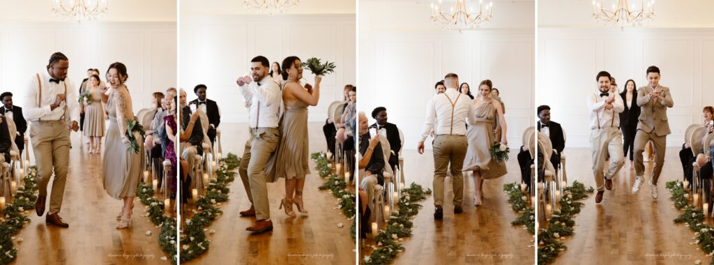 Wedding ceremony at the Oregon Arc Light venue