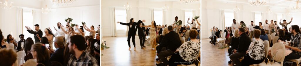 Wedding ceremony at the Oregon Arc Light venue