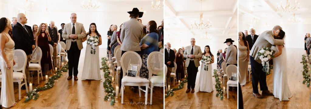 Wedding ceremony at the Oregon Arc Light venue