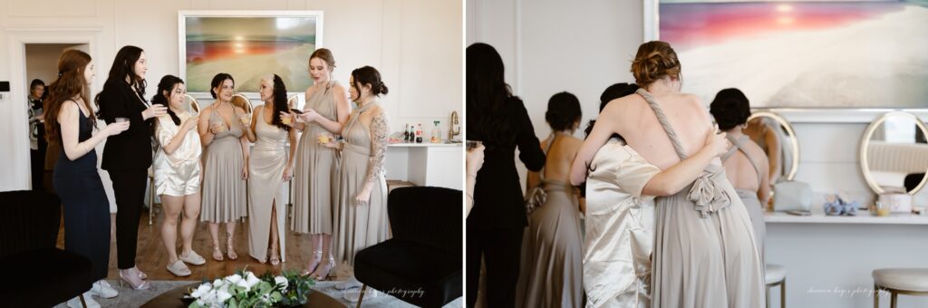 bridal suite at the Arc Light wedding venue in Oregon