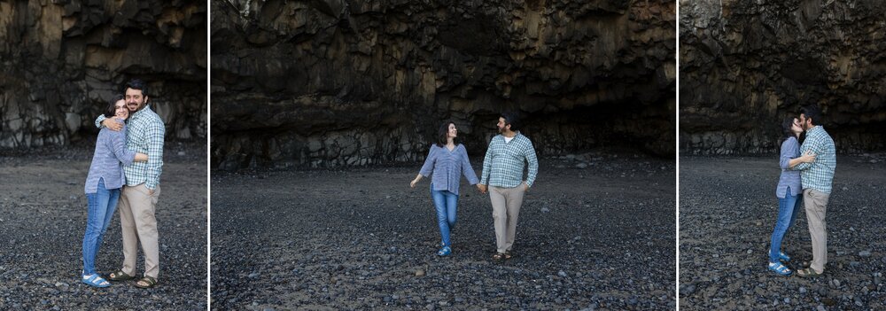 family photos on the beach