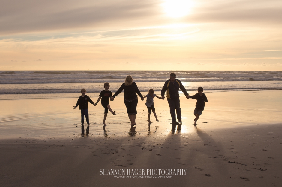 Oregon Coast Family Photographer, Gearhart, Beach Sunset, Shannon Hager Photography