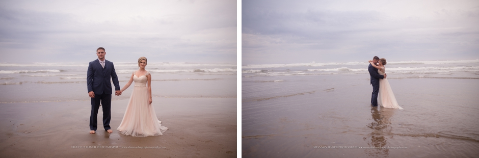 oregon beach elopement, wedding, hug point, shannon hager photography