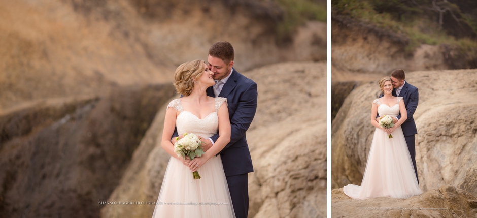 oregon coast wedding photographer, hug point, shannon hager photography