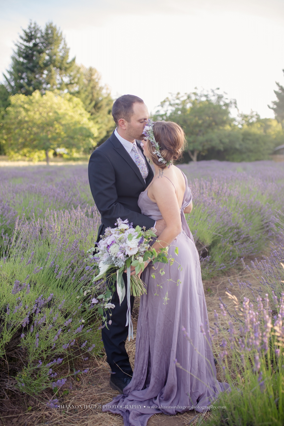 small intimate wedding photographer portland oregon, lavender summer, shannon hager photography