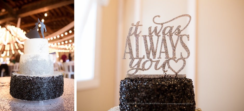 portland wedding photographer, cake photos, green villa barn winter