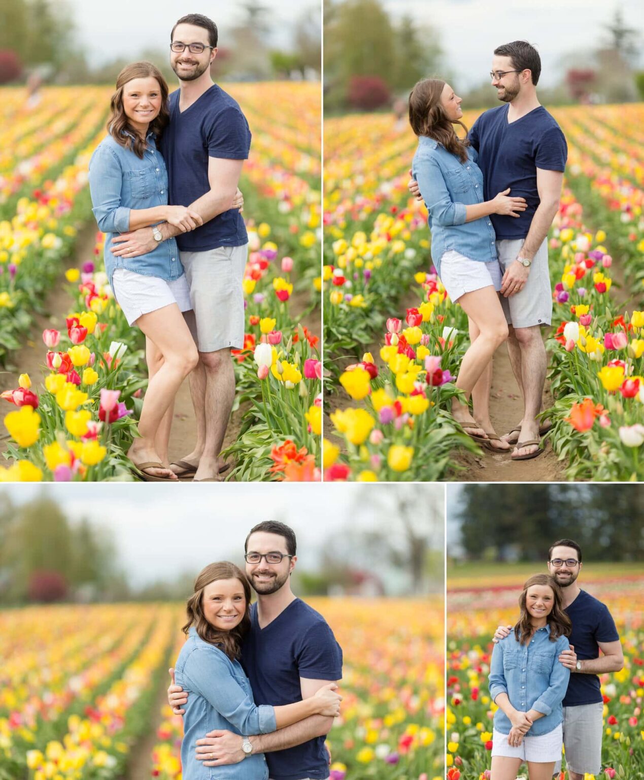portland family baby photographer, spring tulip field photo session