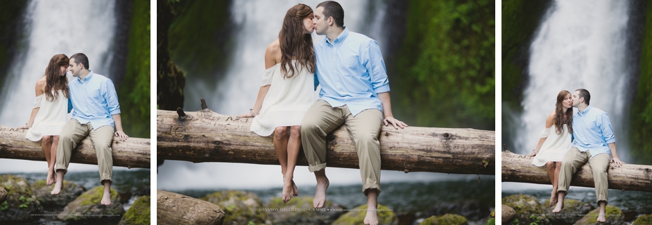 oregon elopement photographer, wahclella falls