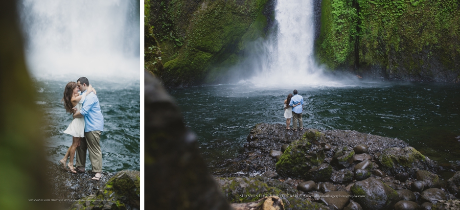 oregon elopement photographer, wahclella falls
