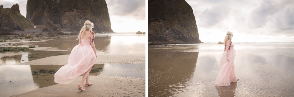 cannon beach oregon maternity photographer, shannon hager photography, oregon coast photographer