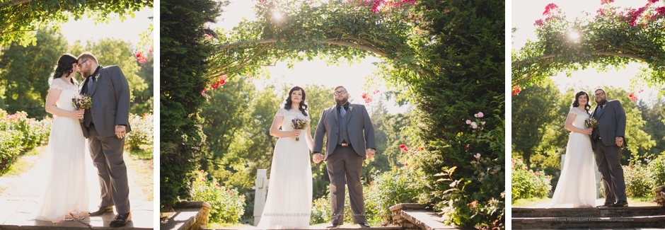portland elopement photographer, rose garden wedding