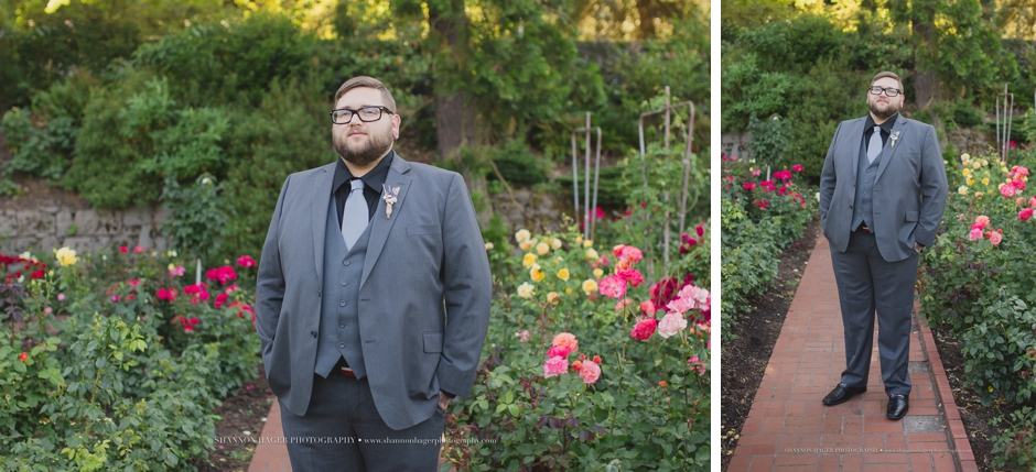 portland elopement photographer, rose garden wedding