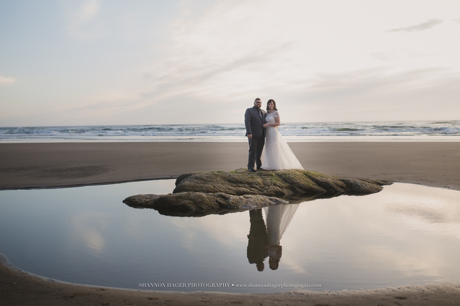 oregon coast wedding photographer, hug point cannon beach