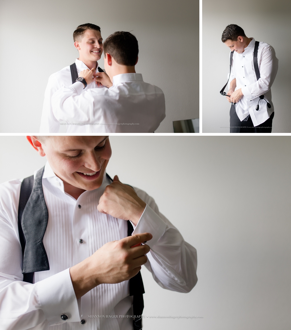 portland wedding photographer, groom getting ready, shannon hager photography