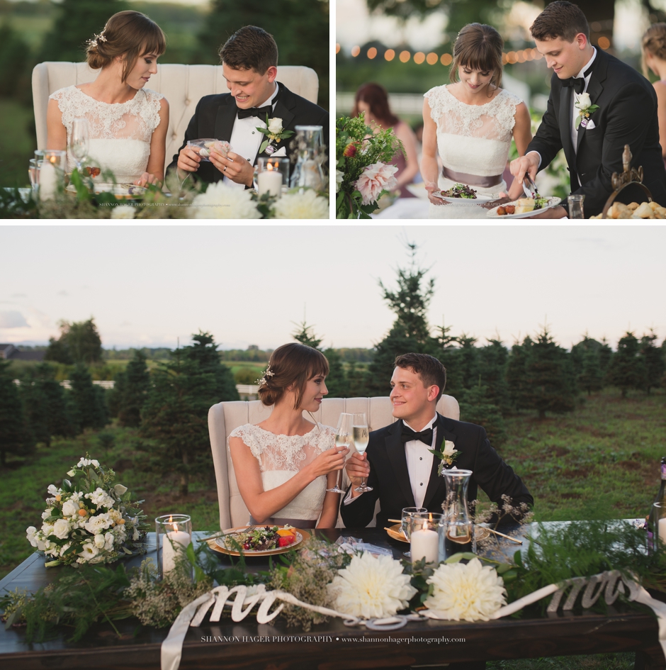 outdoor wedding photographer portland oregon, elegant farm wedding, shannon hager photography