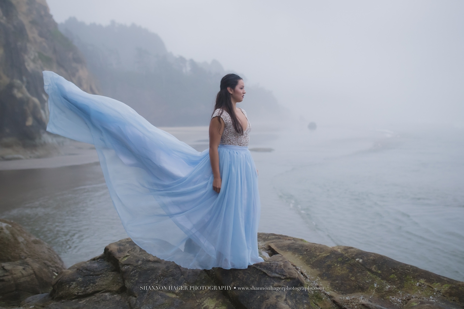 beach dance photographer, oregon coast photographer, senior, hug point