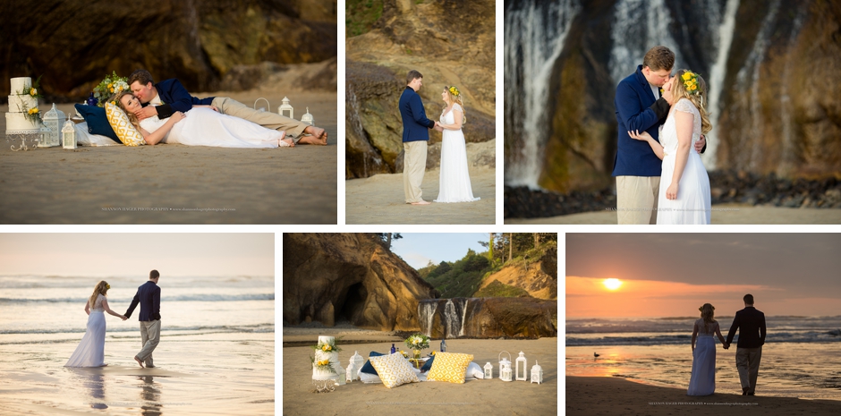 Where to elope on the Oregon Coast in the Spring. Oregon Coast Elopement Photography by Shannon Hager Photography.