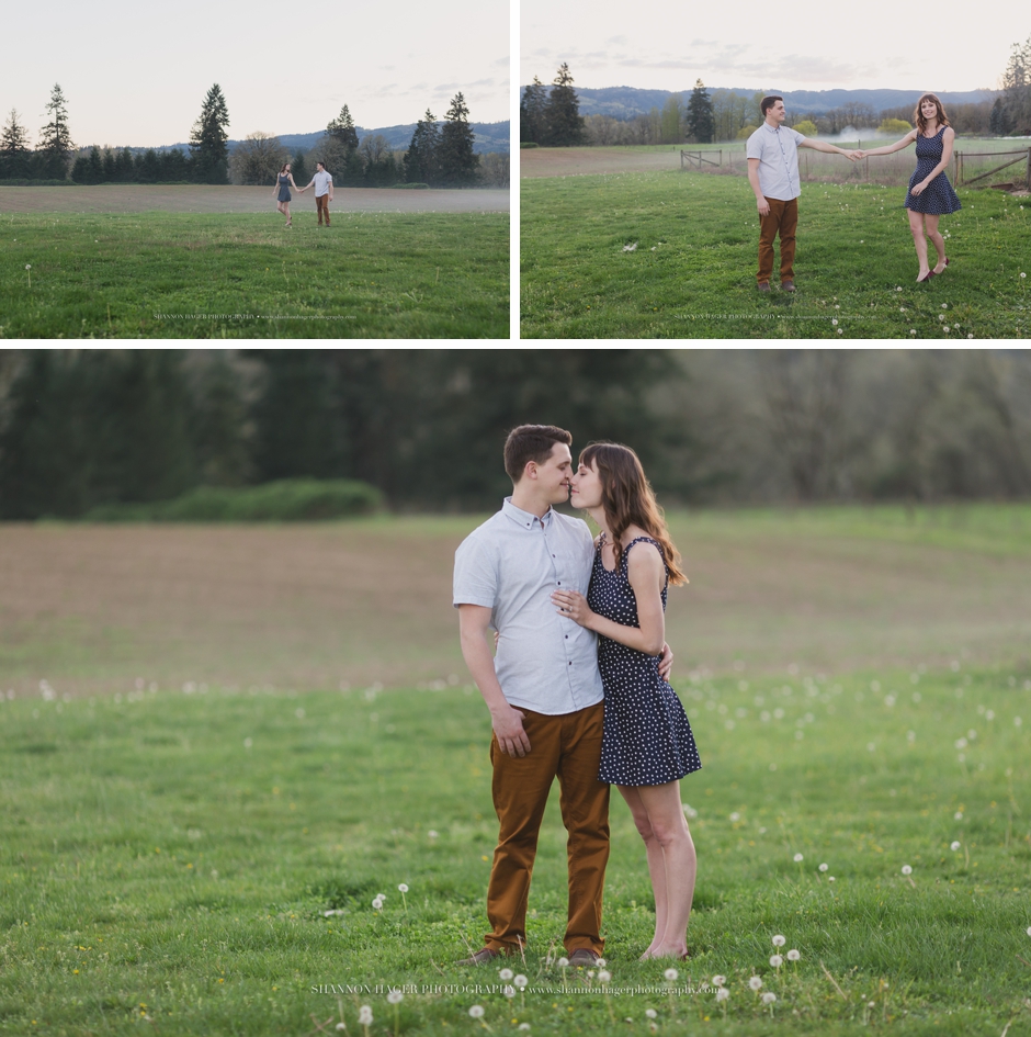 portland engagement photographer, shannon hager photography, farm barn engagement session in the spring