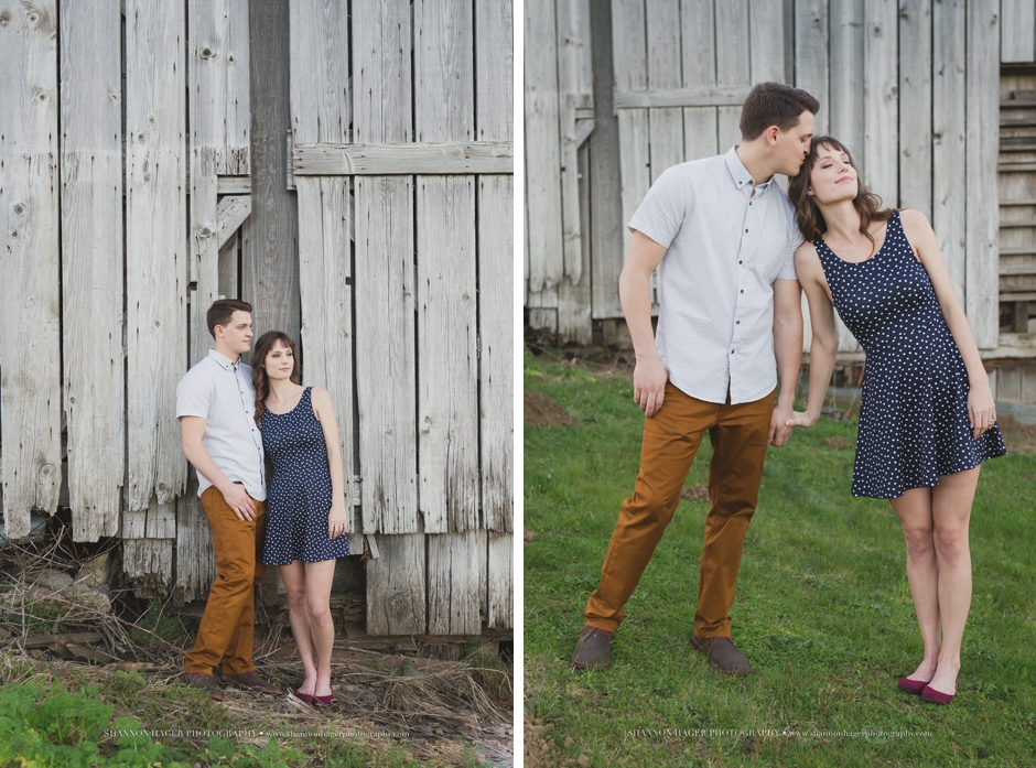 portland engagement photographer, shannon hager photography, farm barn engagement session in the spring