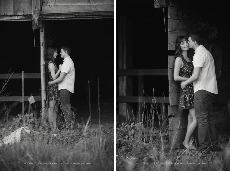 portland engagement photographer, shannon hager photography, farm barn engagement session in the spring