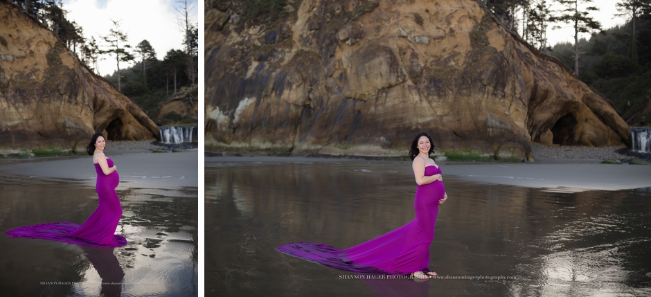 oregon coast maternity photographer, cannon beach maternity session, shannon hager photography