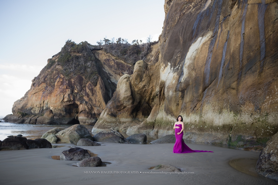 oregon coast maternity photographer, cannon beach maternity session, shannon hager photography
