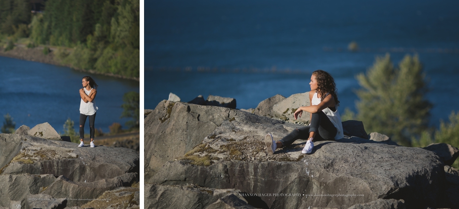 sherwood oregon senior photographer, columbia river gorge senior session, senior photos portland, shannon hager photography, government cove
