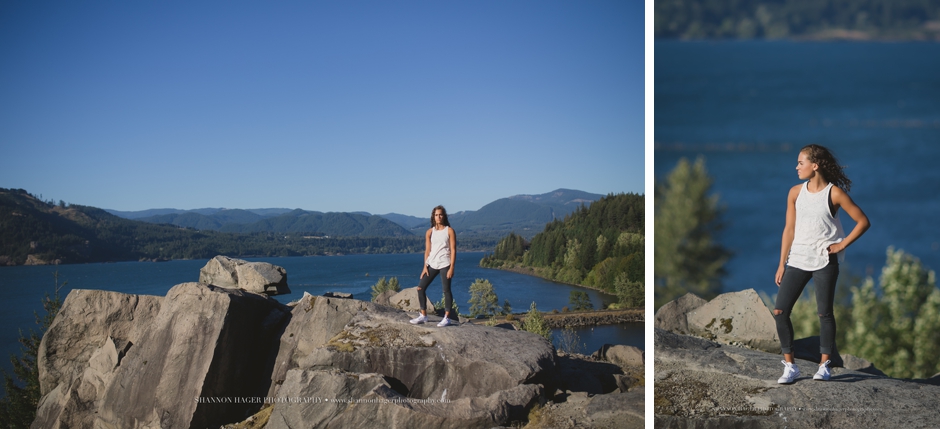 sherwood oregon senior photographer, columbia river gorge senior session, senior photos portland, shannon hager photography, government cove