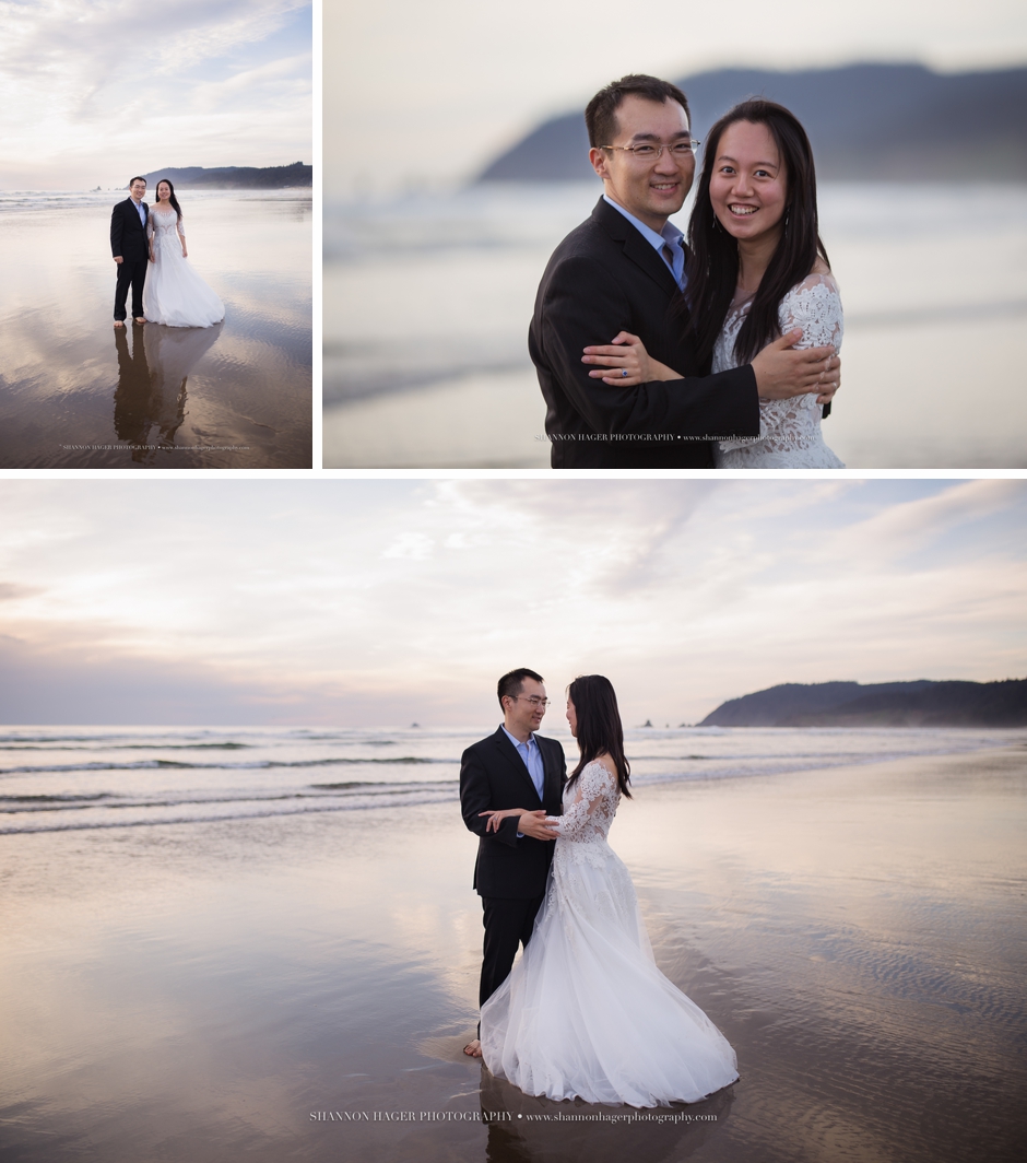 oregon coast wedding photographer, cannon beach elopement, shannon hager photographer, oregon destination elopement