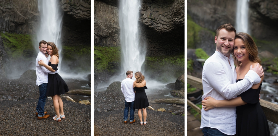 latourell falls engagement session, portland wedding photographer, waterfall photos, oregon elopement, shannon hager photography