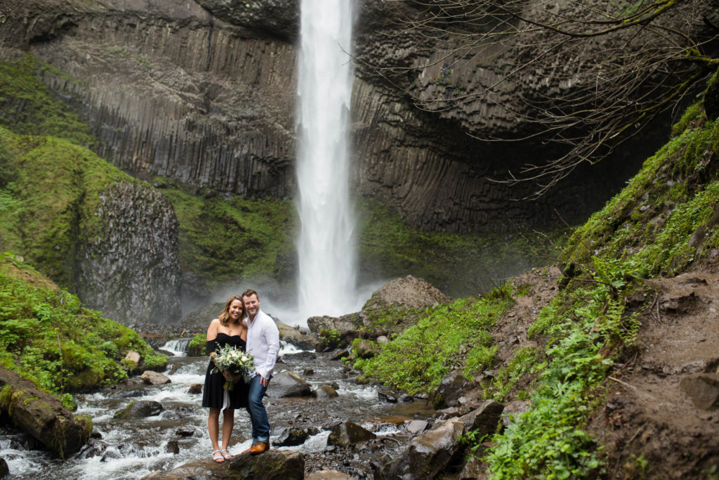 latourell falls engagement session, shannon hager photography, portland wedding photographer