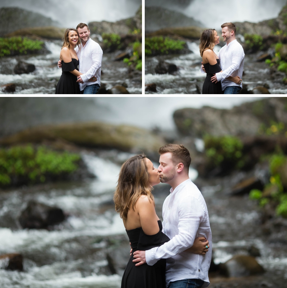 latourell falls engagement session, portland wedding photographer, waterfall photos, oregon elopement, shannon hager photography