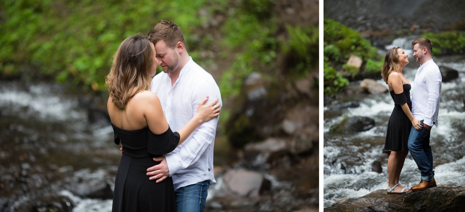 latourell falls engagement session, portland wedding photographer, waterfall photos, oregon elopement, shannon hager photography
