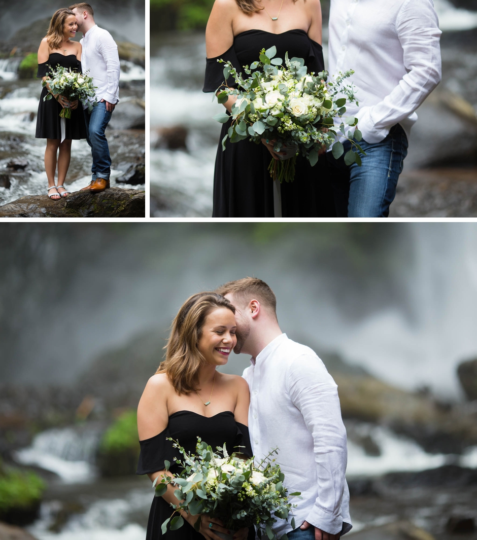latourell falls engagement session, portland wedding photographer, waterfall photos, oregon elopement, shannon hager photography