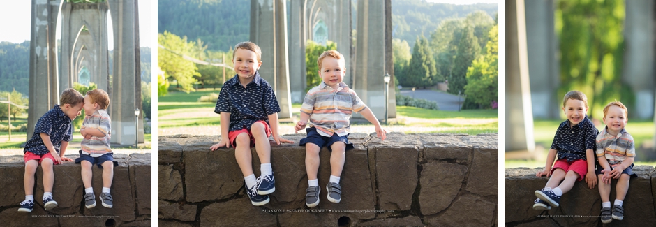 portland family photographer, family portraits portland oregon, cathedral park photo session, shannon hager photography
