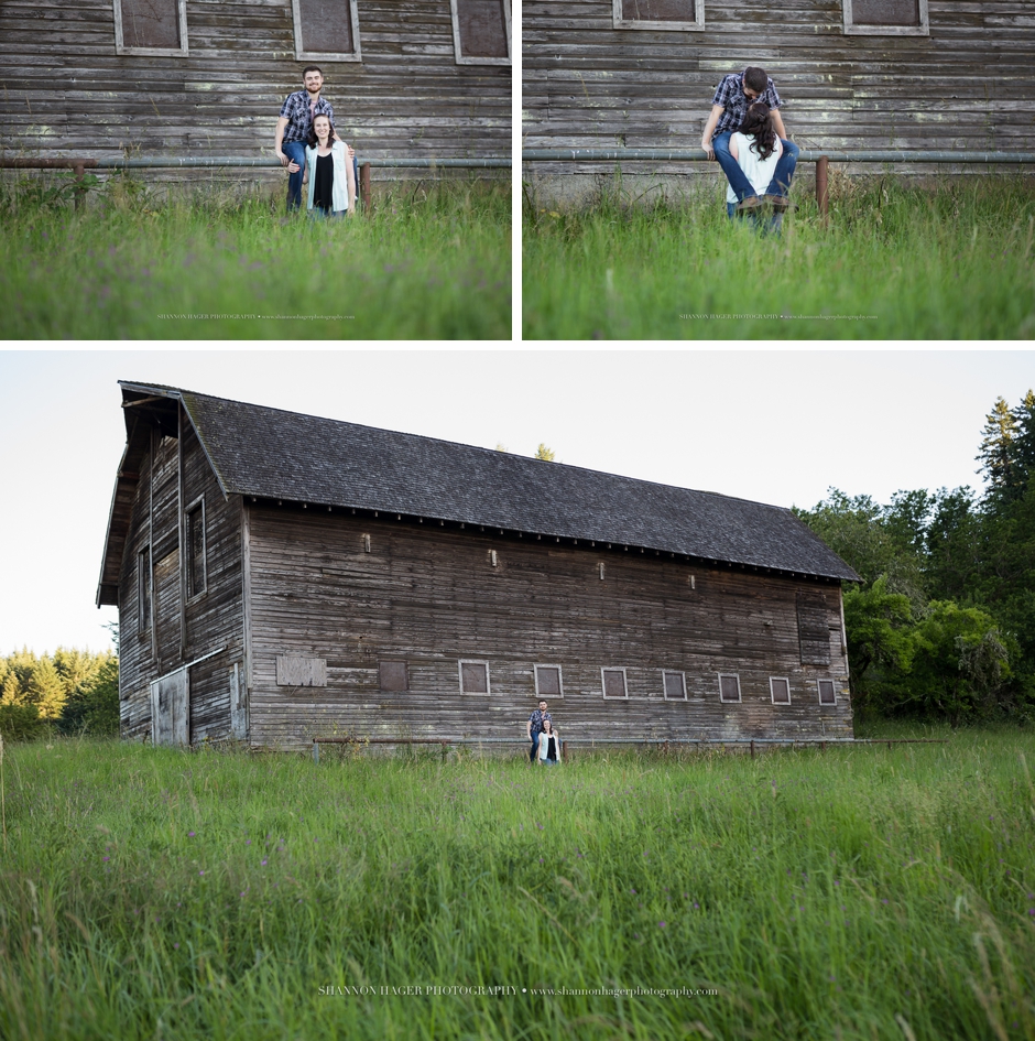 rustic barn session, portland engagement session, milo mciver state park, couples photos oregon