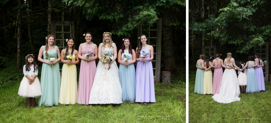 portland wedding photographer, summer farm wedding, shannon hager photography, wedding party photos