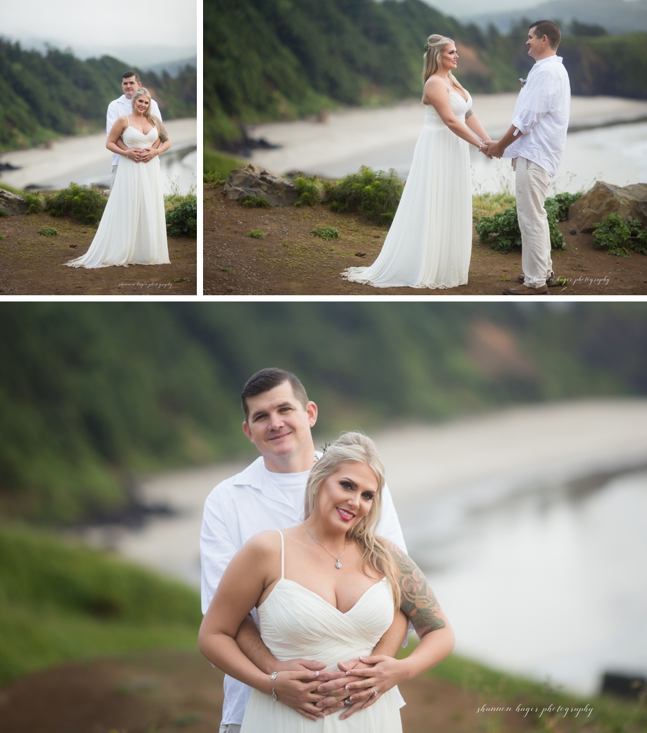 oregon coast destination elopement, beach wedding cannon beach, shannon hager photography