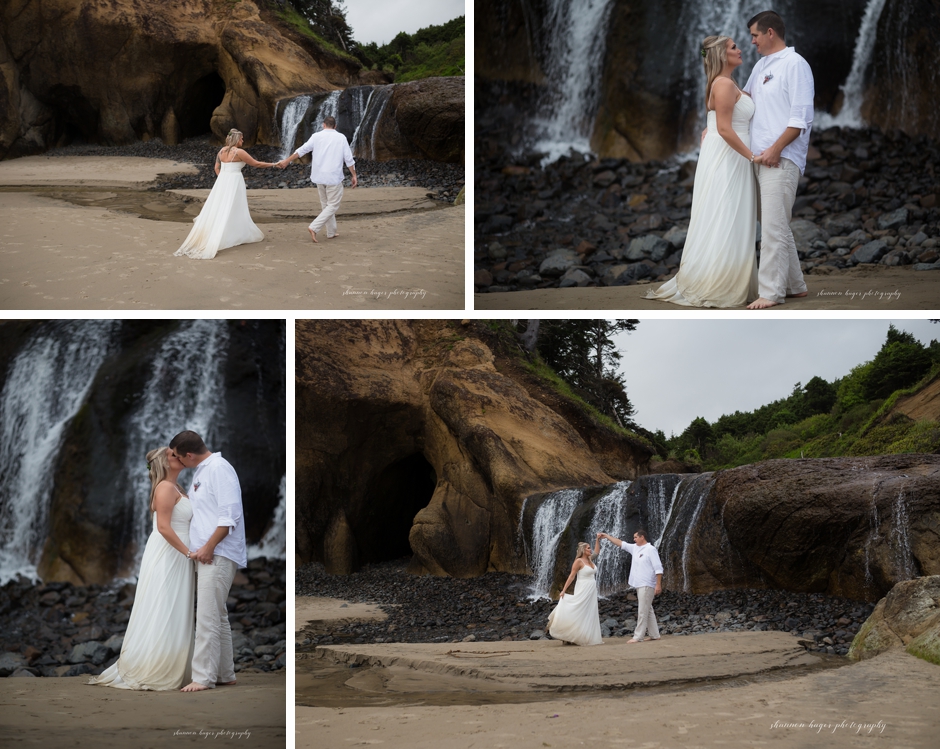 oregon coast destination elopement, beach wedding cannon beach, shannon hager photography
