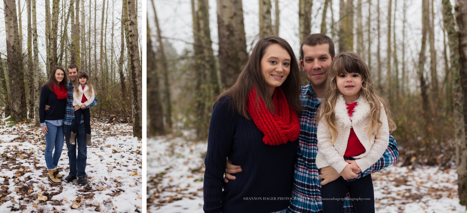 portland family photographer, winter snow family session oregon, shannon hager photography