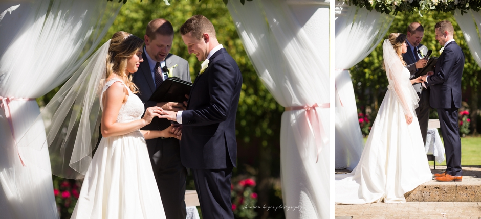 ceremony at the water oasis, portland wedding photographer, shannon hager photography