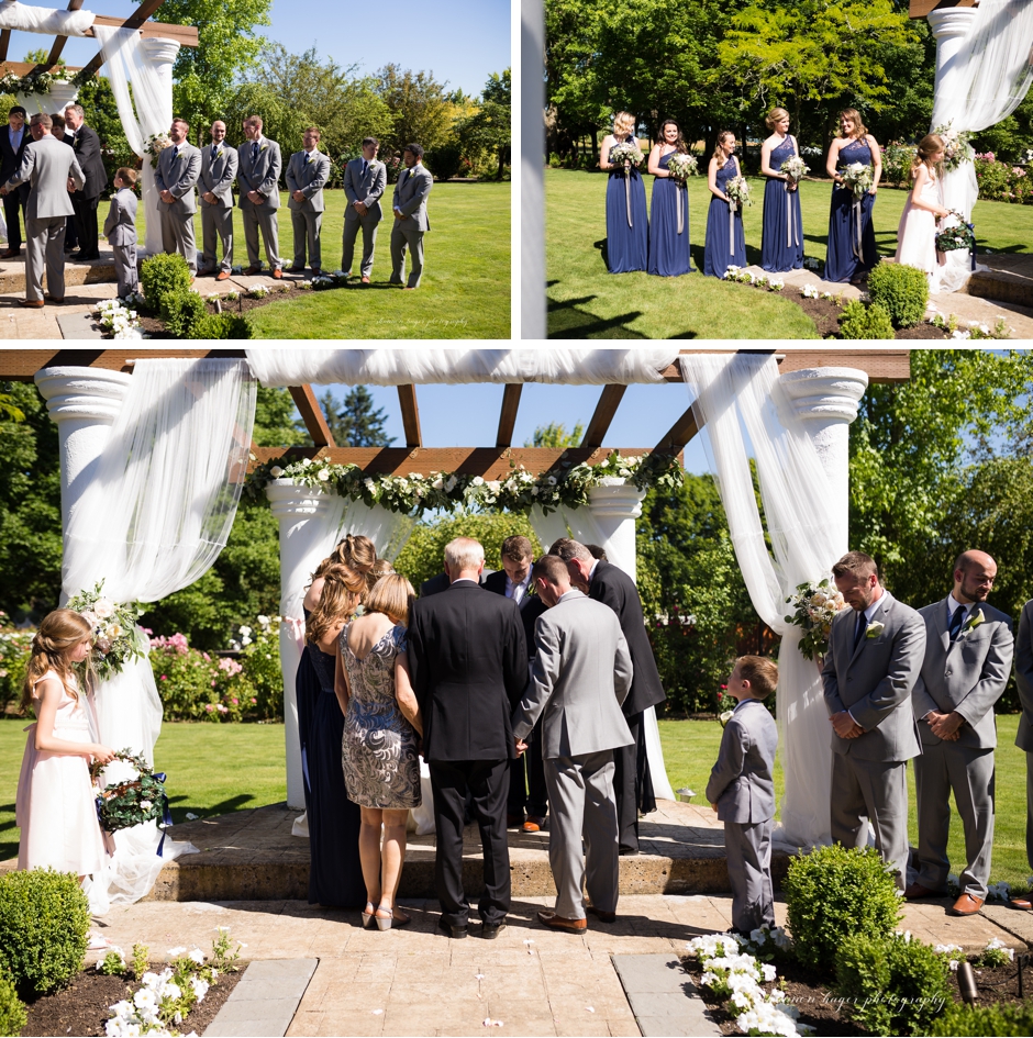 ceremony at the water oasis, portland wedding photographer, shannon hager photography